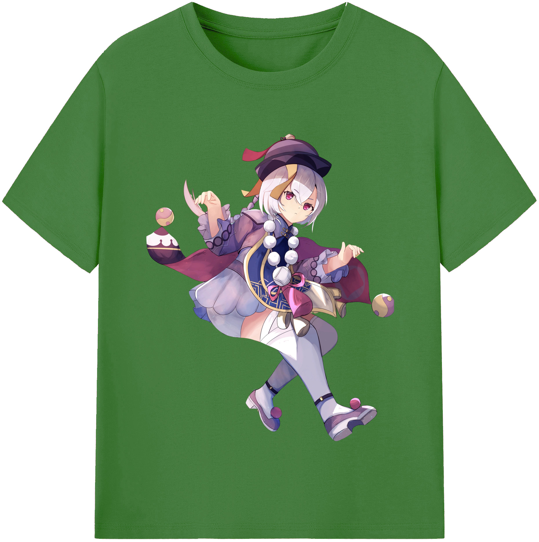 げんし神 七七 なな  genshin Nana レディースカジュアルプリントTシャツ（綿100％）